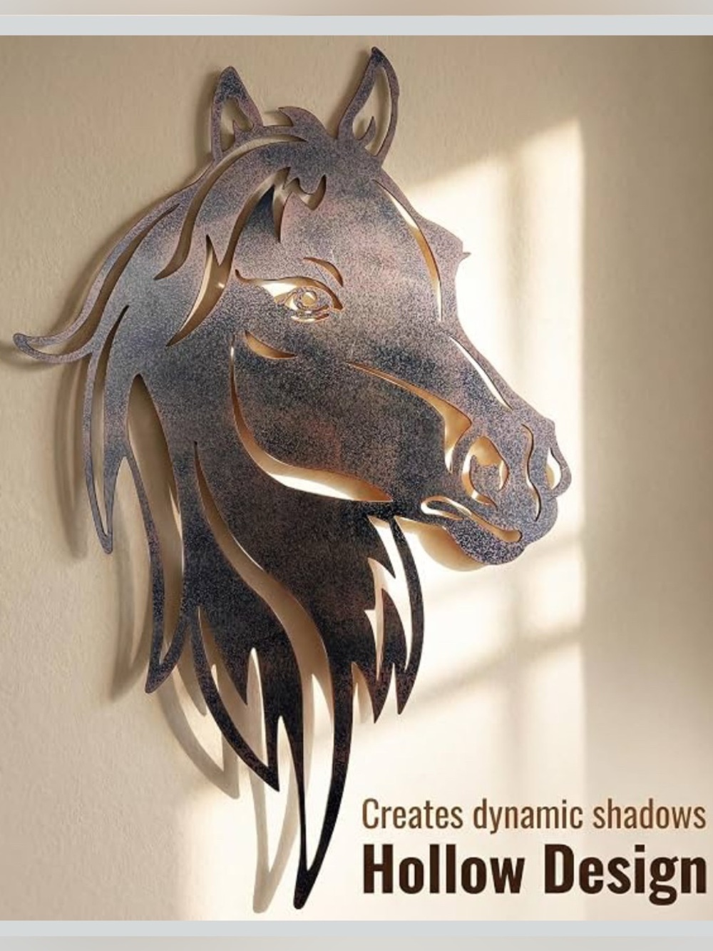Horse Head Metal Wall Decor